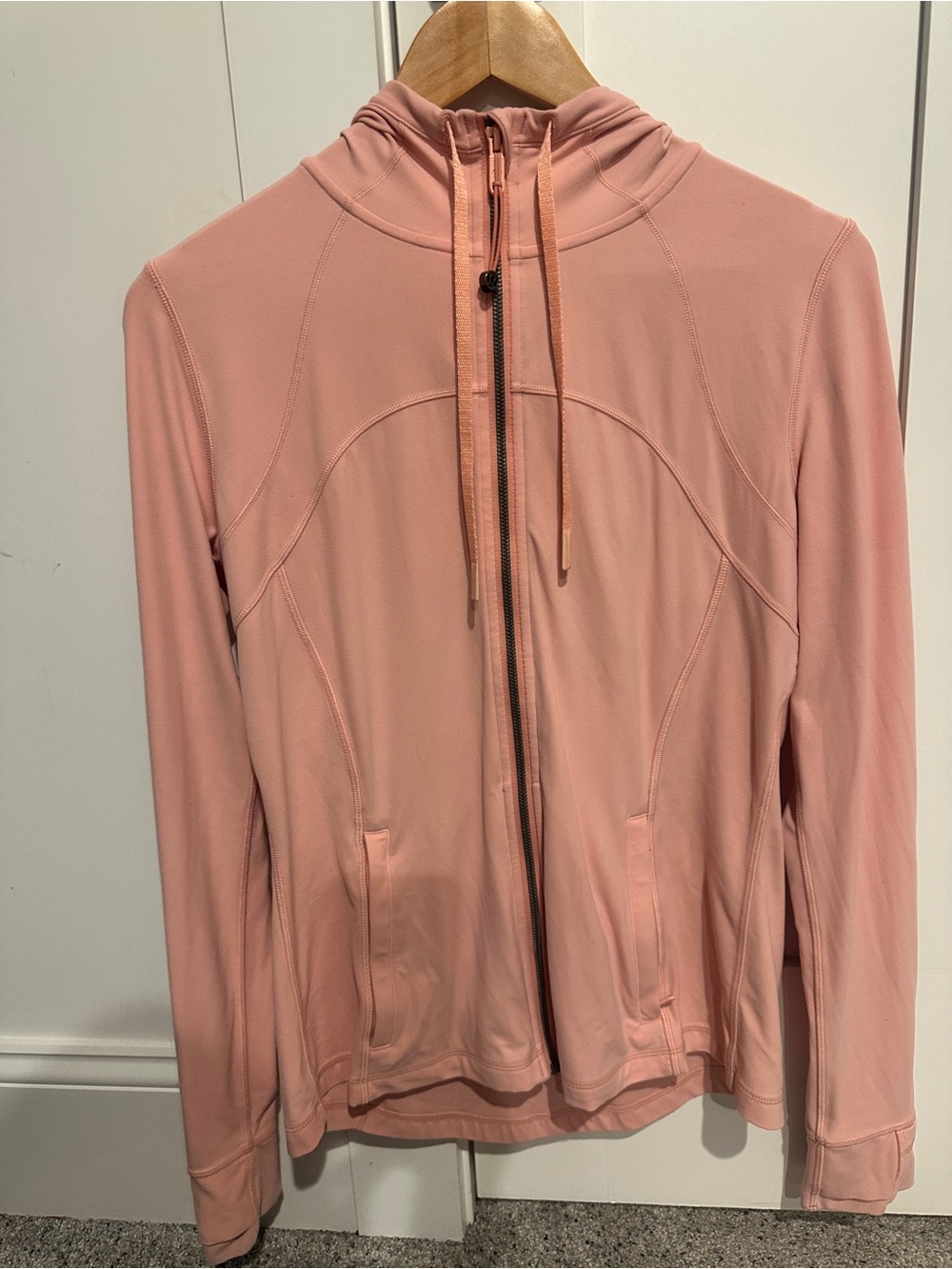 Lululemon Define Hooded Jacket Nulu Size 12 Pink